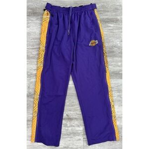 Vintage Zipway Los Angeles LA Lakers Break Away Pants Mens XL Bandana Sides